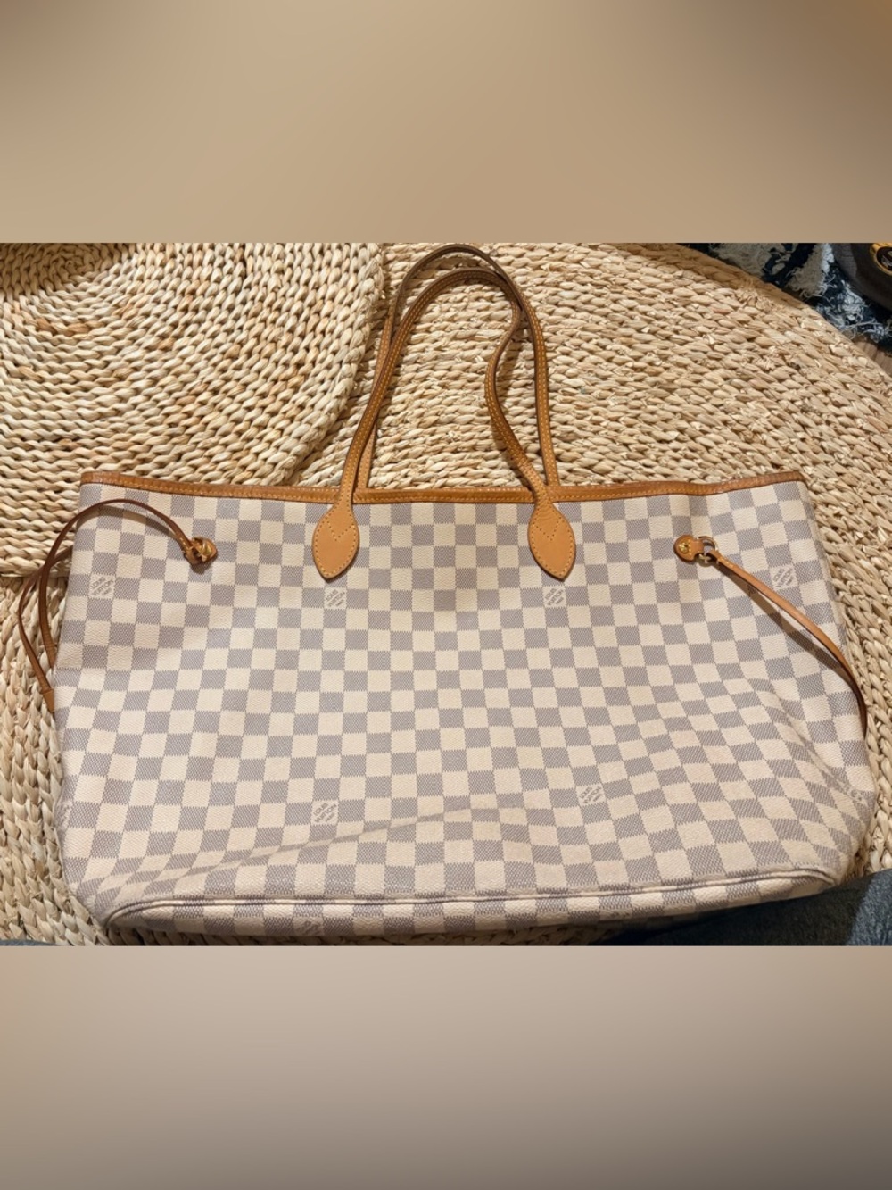 Louis Vuitton Damier Azur Neo Neverfull GM Rose 
ballerine